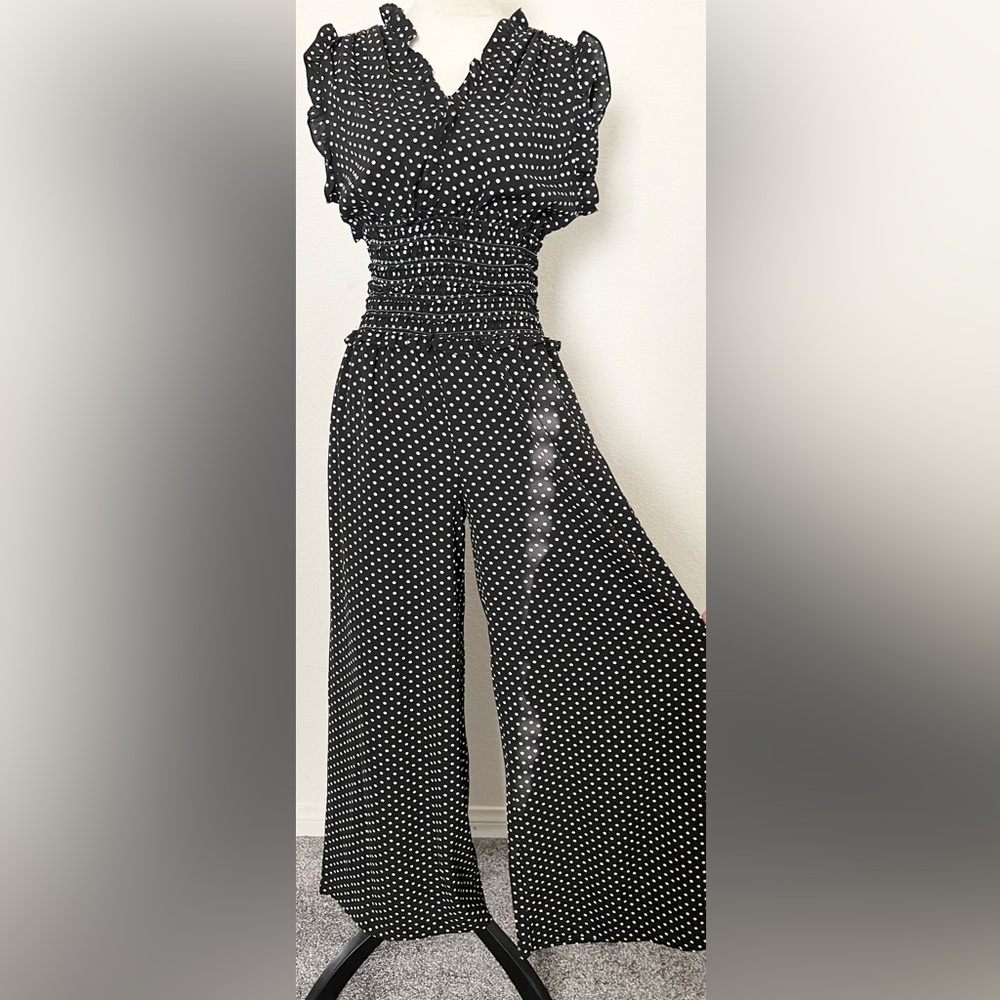 Max Studio Black & White Polka Dot jumper